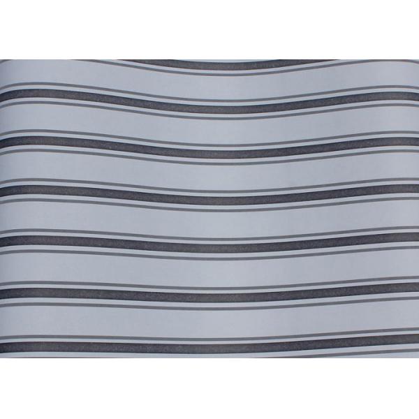 Removable Modern Striped Contemporary Wall Coverings for Bedding Room , 0.53*10M