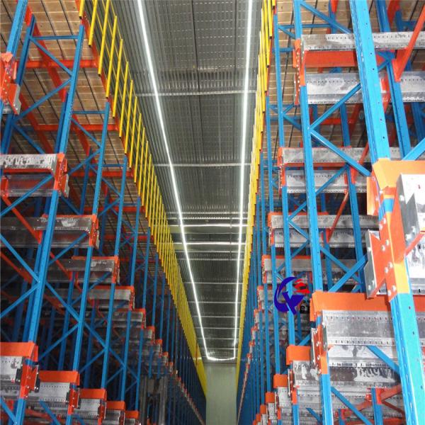 Steel Automated Pallet Shuttle Racking System For Industry Warehouse Storage