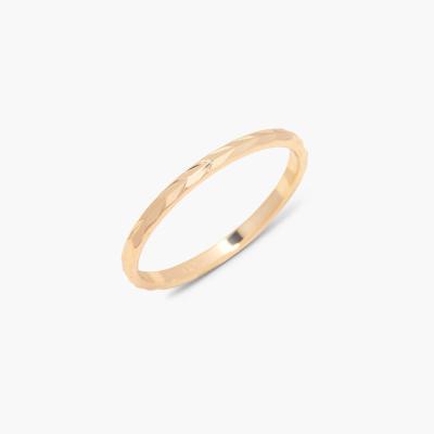 18K 316L Copper Finger Ring Extra Thin Shay Diamond Ring