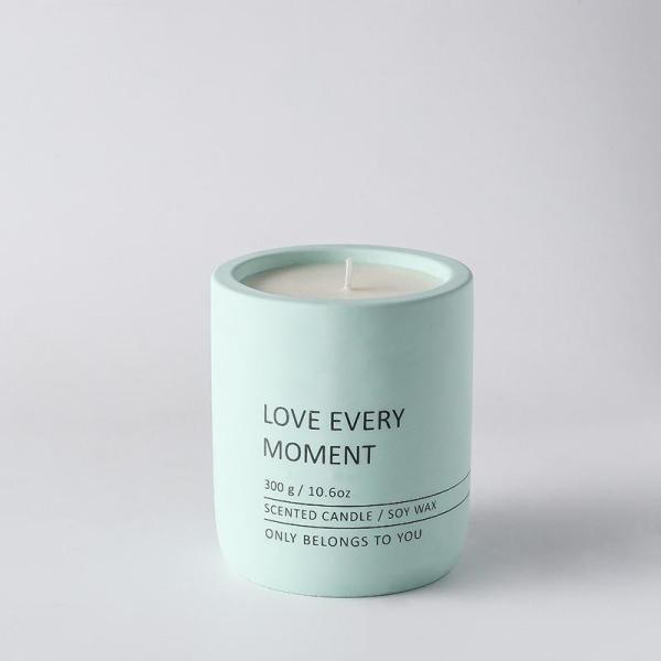 Custom Logo Nordic Cylinder Concrete Candle Holders