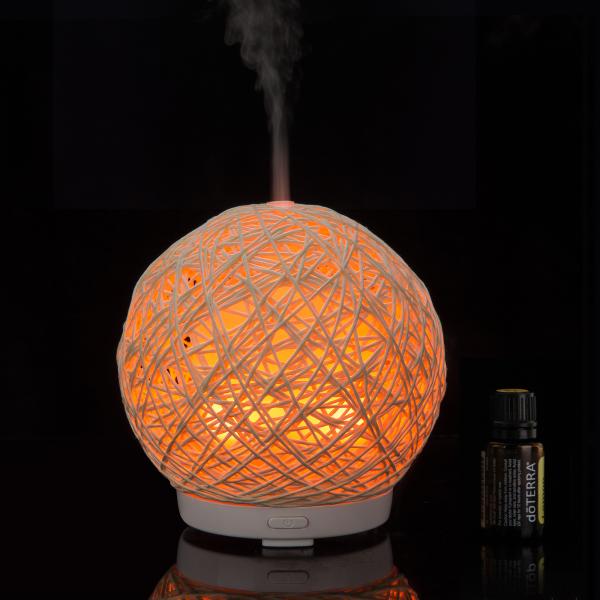 Rattan Ball USB Essential Oil Aroma Diffuser Handcrafted Portable For Home Decor