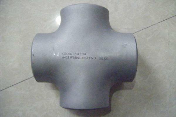 1/2 - 24 ASTM A815 WPS31803 Duplex Stainless Steel Pipe Fittings Equal Straight Reducing Tee Cross