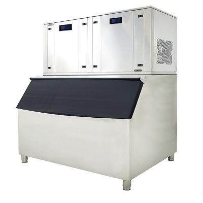 Nugget Ice Maker Machine Commercial 1000kg/24h Granular Ice Cube Maker for Restaurant Bar Cold Drink Stainless Steel Irregular I