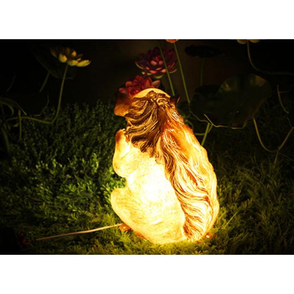 LED Squirrel Modeling Lights Resin Landscape Translucent Animal Outdoor Waterproof Park Landscape Lamp