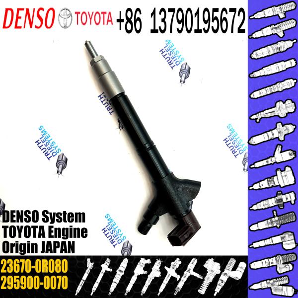 FAST SHIPPING Diesel Fuel Injector 23670-0R080 fit for toyota Corolla Verso 295900-0070
