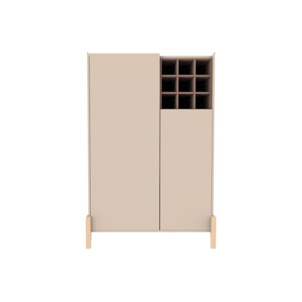 Beige MDF Storage Cabinet