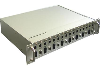Full Duplex Manageable Media Converters 16 Port