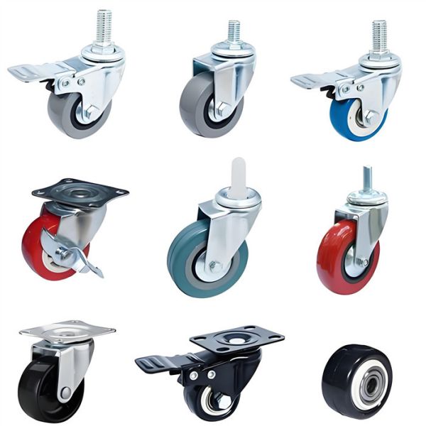 Zinc Plated Scaffold Castors with 360 Degree Swivel and Total Lock Brake for Mobile Scaffolding