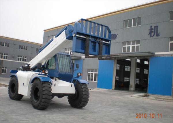 4 wheel Stering Diesel 5 Ton Telescopic Boom Forklift With 10M Max Lifting Height