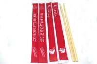 O papel completo envolveu hashis de bambu descartáveis superiores Sleeved separado