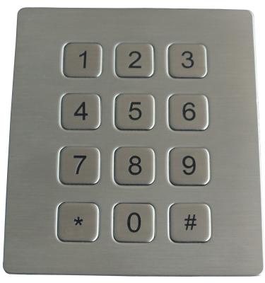 16 teclados do metal do scrachproof PS2 das chaves duráveis com 4 furos cobrem a versão da montagem