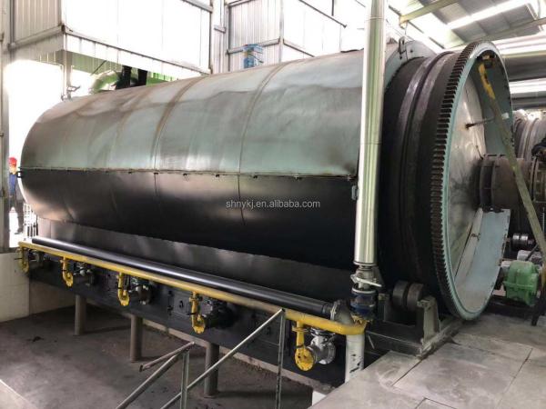 Economia de energia 15 TPD Máquina de pirólise de óleo de pneus de resíduos para linha de produção de reciclagem de borracha