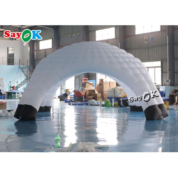 Раздувной шатер купола паука выставки шатра воздуха шатра 6.9x4mH лужайки портативный раздувной
