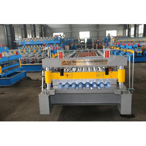 Industrial Wall Panel Roll Forming Machine , Pillar Design Roof Tile Roll Forming Machine