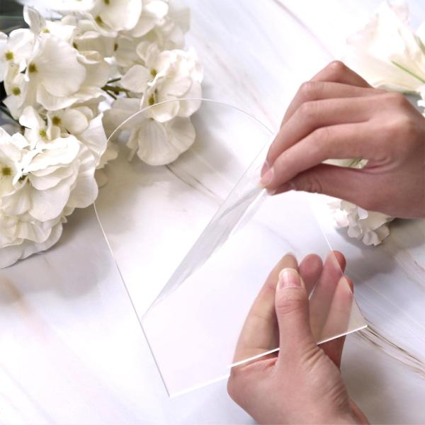 10 paquetes claros 8x10 Arco Acrílico Tabla 1/8