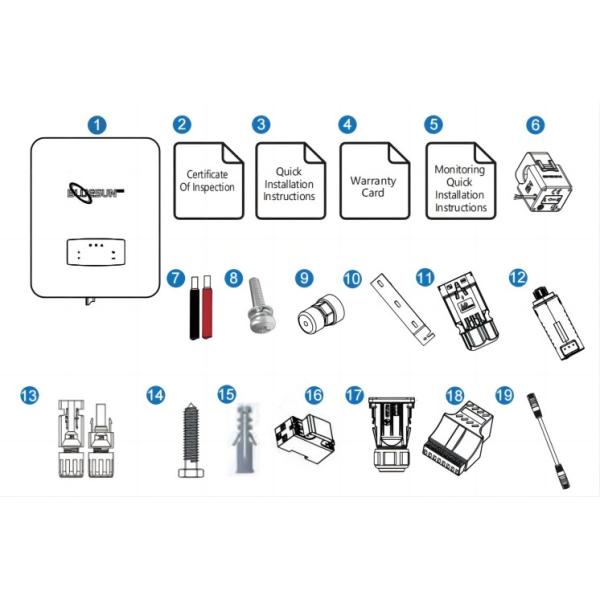 Bluesun Wholesale Hybrid Solar Inverter 6kw 10kw Mppt Solar Hybrid Inverter  48V for Home Use
