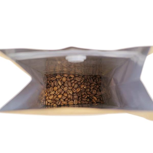 1lb White Black High Barrier Flat Bottom Coffee Bag Aluminumed Foil With Valve Resealable Side Zipper