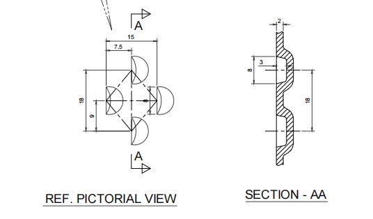 Acero suave de malla de alambre perforada de trabajo pesado