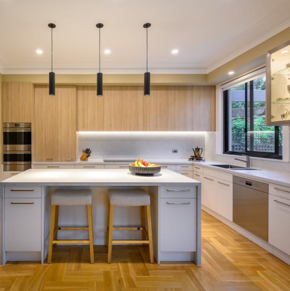 Grain Kitchen Cabinets Island White Melamine  Modern Wood Kitchen Cabinets