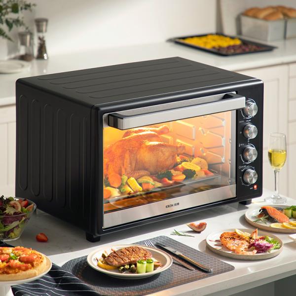 Electric Oven With Mechanical Timer Control Air Fryer Oven And LCD Display Bake Tray