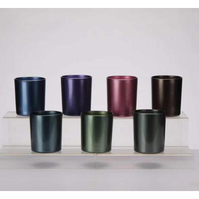 CE 13.5cm Classic Round Glass Bottle Candle Holders For Bar