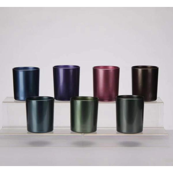 CE 13.5cm Classic Round Glass Bottle Candle Holders For Bar