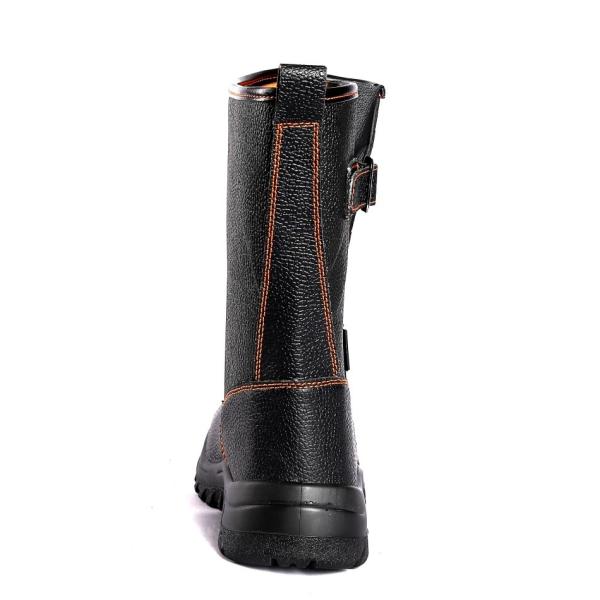 Steel Toe Shock Absorbing High Cut Leather Lace Up Closure Sport Safety Shoes