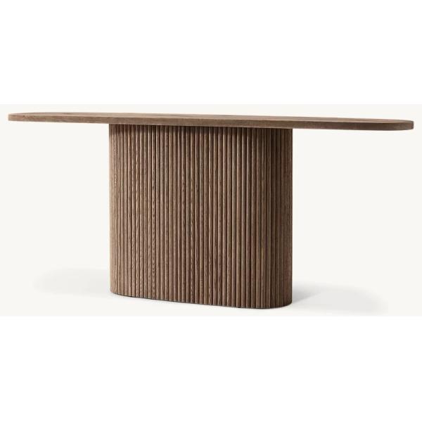 Modern Bedroom Console Table Customizable With Wood Glass Or Ceramic Top