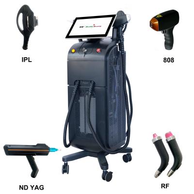 3 In 1 Diode Laser Hair Removal Machine , ND YAG IPL Skin Rejuvenation Equipment