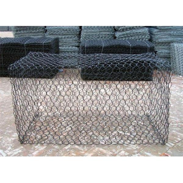 2*1*1m Retaining Wall 60*80mm Gabion Wire Mesh