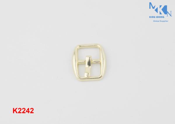 Fashion Design Shoe Strap Buckles Hardware 8mm Size Hand Polished With Plating K2242