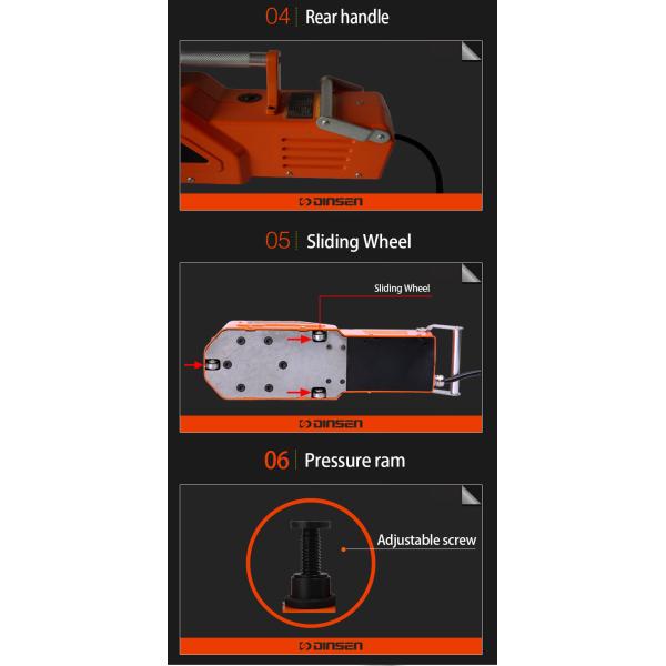 DC 24V 15 Ton Hydraulic Jack , Hydraulic Toe Jack With Safety Valve