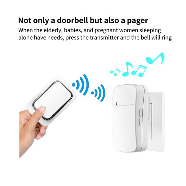 US EU UK Plug Tuya Video Doorbell Self Powered Waterproof Door Bell 150M