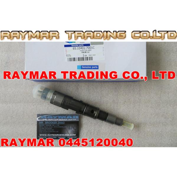 BOSCH common rail injector 0445120040 for DAEWOO DOOSAN 65.10401-7001C, 65.10401-7001