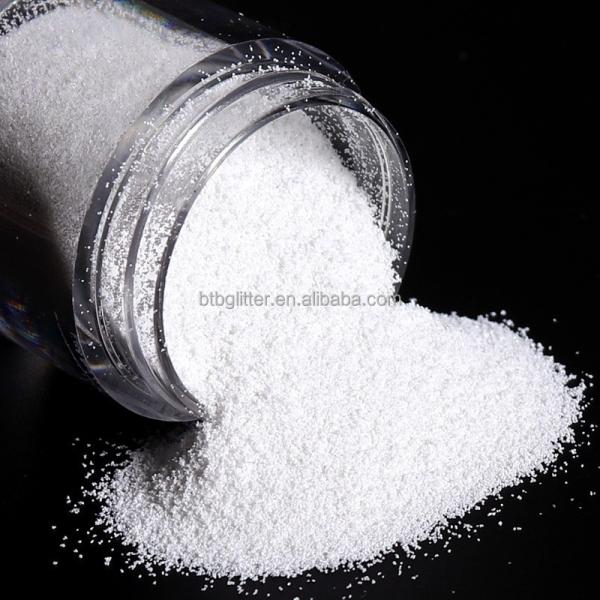 OEM Yes 10ml Bottle Winter Nail Art White Glitter Transparency Glitter DIY Nail Shine Glitter Dust Powder