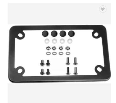 Stainless Steel Decorative Custom Motorcycle Car license Plate Frames For Injection Molding