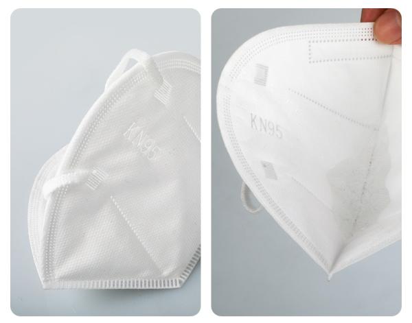 GB2626 Disposable Non Woven Face Mask  / Anti - Smog 5 Layer KN95 Mouth Mask