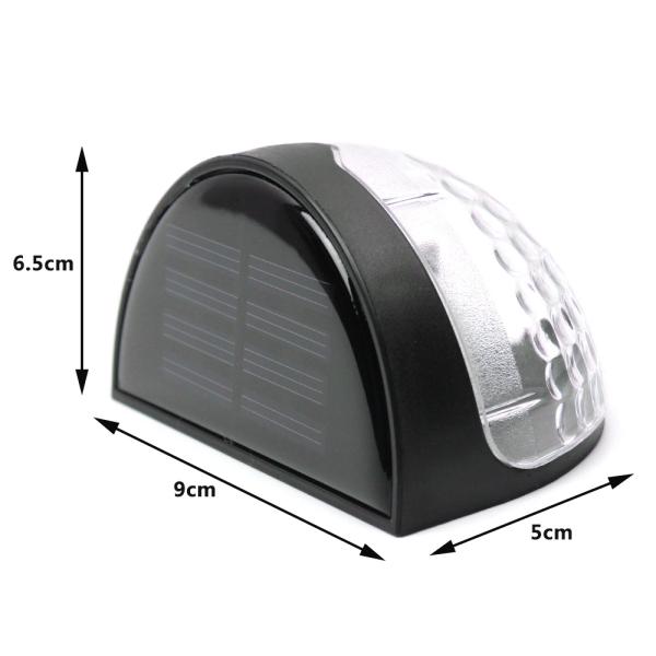 Solar Fence Light Semi-circle Outdoor Wall Light White Decorative Lighting