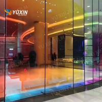 Commercial Rainbow coloré Tinte de fenêtre dichroïque Éblouissant film de bâtiment 2mil épaisseur