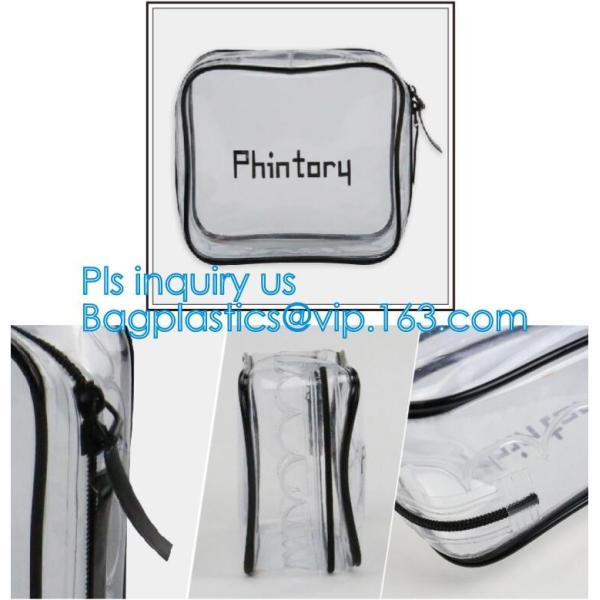 Сумка мытья перемещения PVC косметической гигиенической косметикаи состава ясная с ручкой, косметические сумки подарка Tote сумка макияжа перемещения для молнии