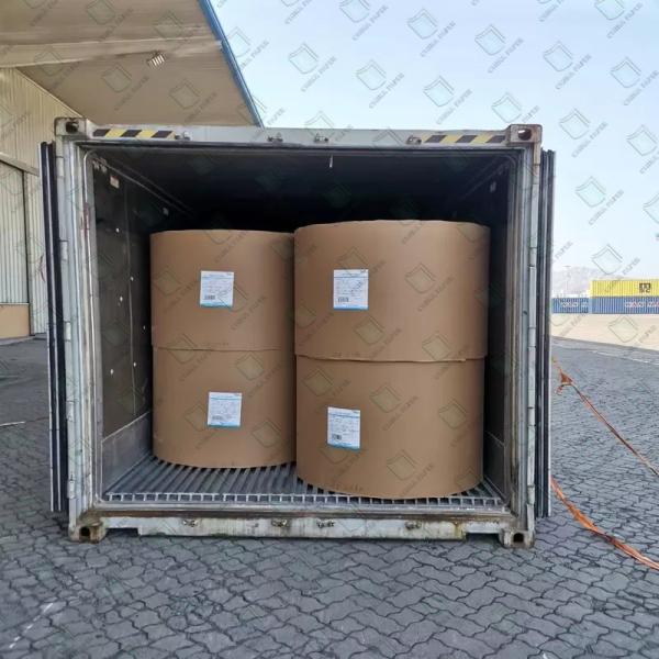 Embalagem Papel Kraft em rolos flexível Papel Kraft Liner Resistência ao rasgo