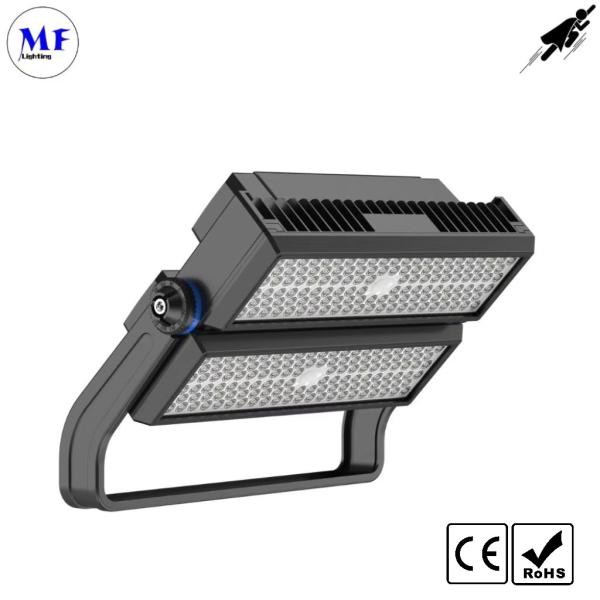 600W resistente à água IP66 LED Estádio Luz de mastro alto 4000K/5000K/6500K 80ra Flicker-Free IK10 Para Court de tênis