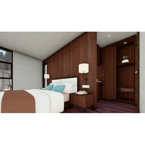 Cottage Prefab Timber Homes , Prefabricated Wooden Houses With Open Area Bathroom