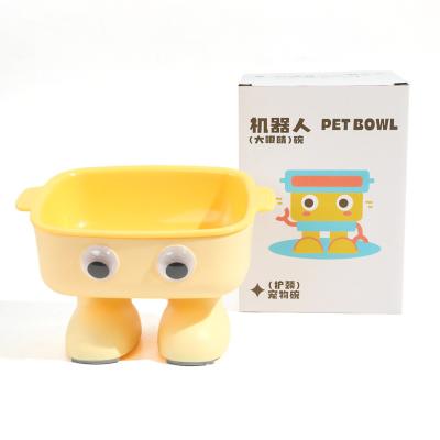 Professional 300ML Pet Feeding Bowl – Patented Big Eye Robot Design, Anti-Spill, Neck Protection, Retail & Wholesale Ready