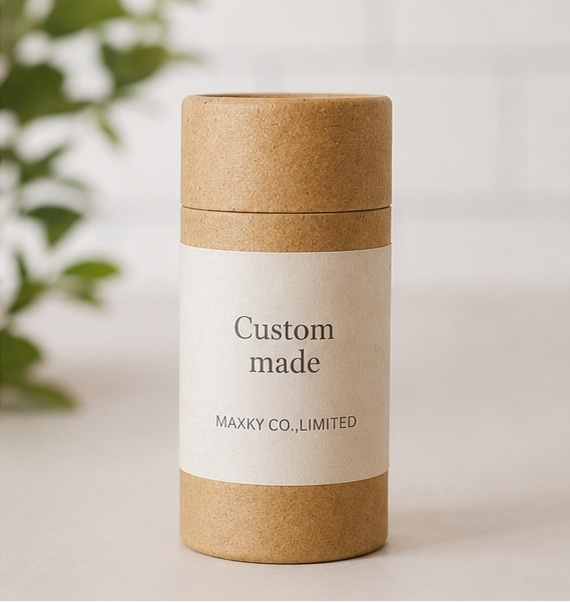 Eco Recyclable Kraft Paper Tube Food Grade Custom Print for Food Tea Packaging