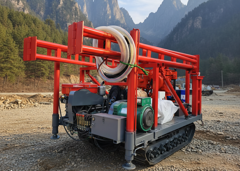 200 Meters Tracked Hydraulic Drilling Rig More Convenient Movement