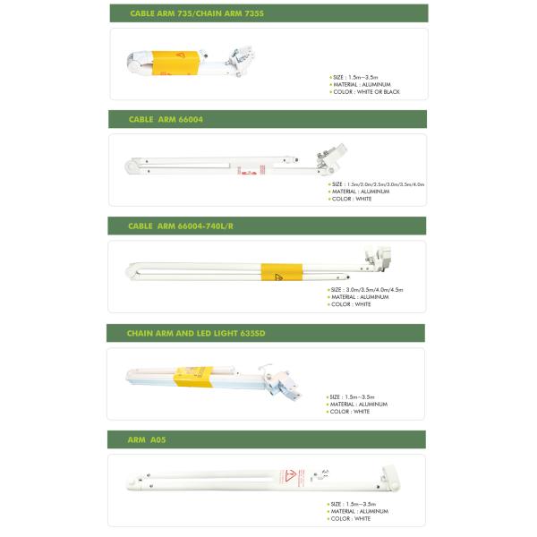 Aluminium Retractable Arm Awning Folding Retractable Arm Black