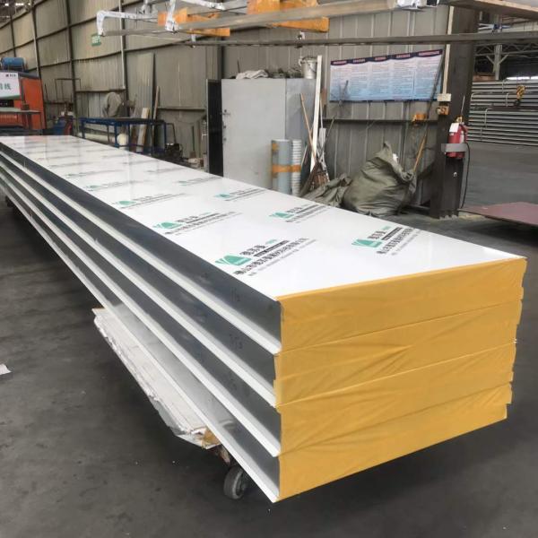 Customization 150mm Industrial Pharmaceutical Rock Wool Wall Sandwich Panel Building