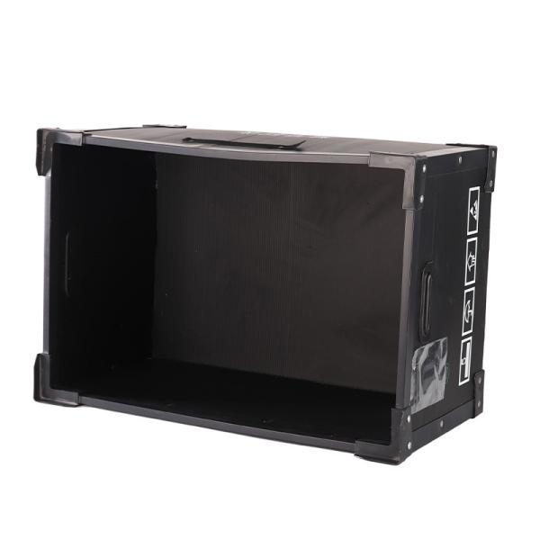 Recyclable Plastic Shipping Box Black Corrugated Box UV Resistant With Strong Frame