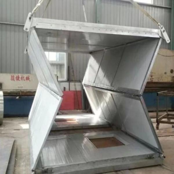 Electro Galvanized Steel Structure Outdoor Cafe Container House with Glass Panels